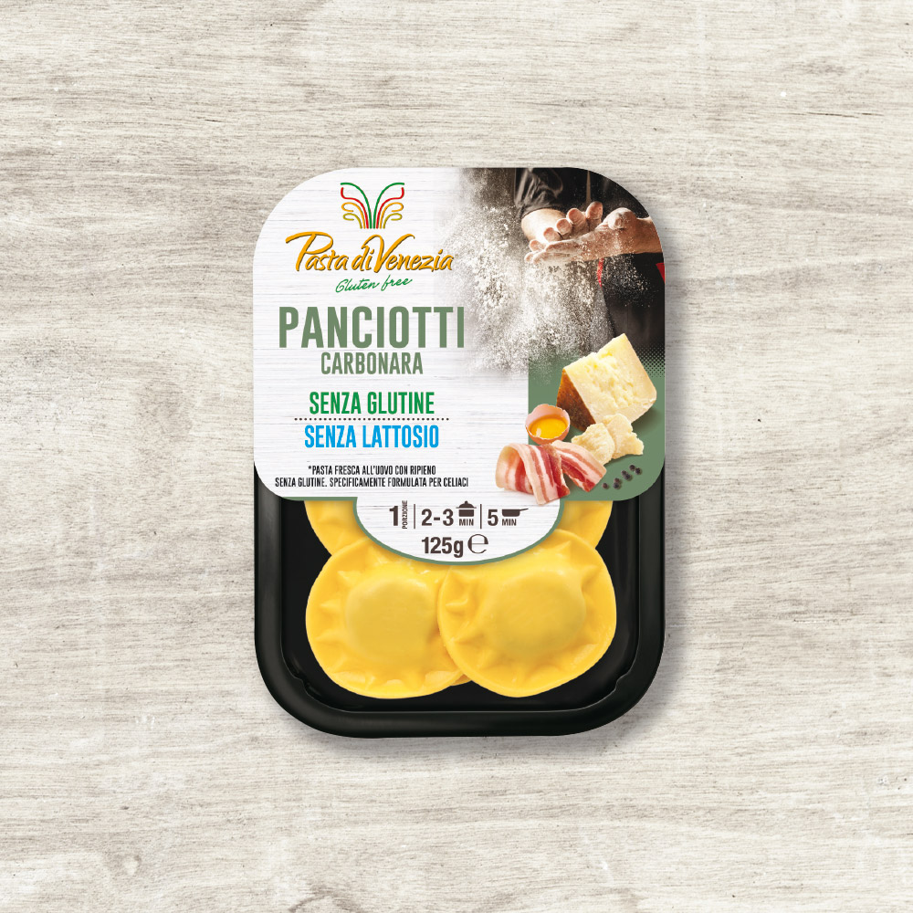 Panciotti with Carbonara- Pasta di Venezia - Gluten Free